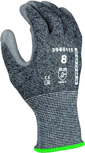 Ergos Gants De Sécurité Contre Les Coupures |10 Paires | Protège Contre Les Risques Mécaniques | Utilisation Multi-Industrielle | Robuste Et Résistant | Taille 6-12 | Gris | Certifié CE