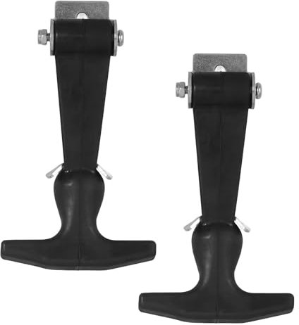 2 Piezas Pestillo Ajustable De Goma Negro Para Cajas De Herramientas Y Equipos Mecánicos Cerradura Flexible De Acero Inoxidable 304 Para Uso En Automóviles