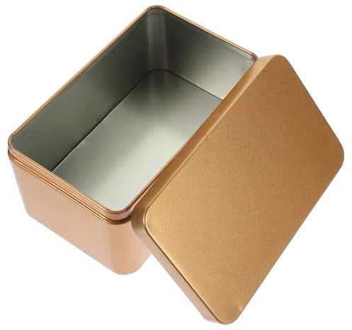 Alipis Scatola Da 3 Pezzi Per Conservare Le Foglie Di Tè Contenitori Per Caramelle Organizer Per La Casa Scatola Di Immagazzinaggio in Stile Retrò 13x8x6 Cm Dorata