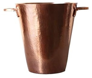 Ice Bucket Cocktail, Champagne, Wine, Beer and Hospitality Ice Bucket, Hand-Hammered Copper Beer and Wine Ice Bucket Ice Holder
