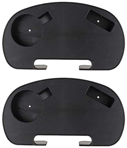 Portavasos para Silla de Playa y Escritorio con Bandeja y Soporte Móvil - 2 Piezas