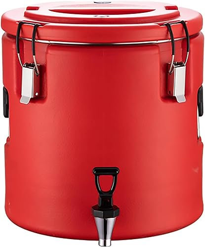 20L/30L/40L/50L Distributore di acqua calda in acciaio inox Urna per caffè, Contenitore per alimenti per ristoranti commerciali con isolamento termico per zuppa Contenitore grande con rubinetto per