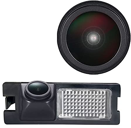 1280 x 720 Pixel Super HD Auto Telecamera Posteriore Migliorata Parcheggio con 8IR Visione Notturna Impermeabile HD, Ricambio per Fiat Bravo Brava Ritmo Grande Punto Siena Avventura 500L/Croma/Linea