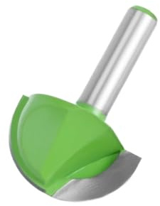 1 pz. Fresa a testa sferica con gambo da 8 mm, punta tonda, fresa CNC con raggio centrale, fresa in metallo duro integrale(8X32mm)