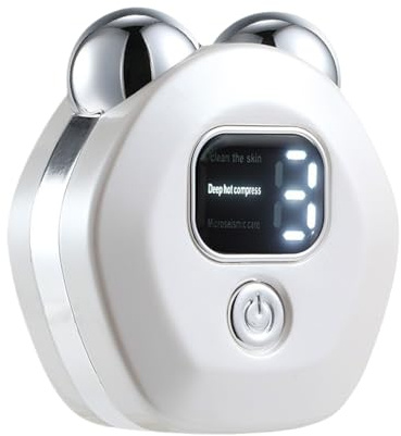 Dispositivo Microcorrente Facciale Rullo Elettrico Portatile Regolabile | Massaggiatore Elettrico Viso Strumento Trattamento Rigenerante Pelle Quotidiano
