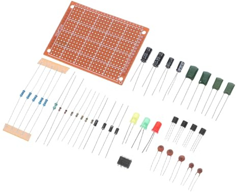ABOOFAN Electronic Breadboard Kit and Soldering Practice Component Set for Beginners Circuit Wires, Leds, and Resistors – Stem Learning and Electronics Projects Starter Pack