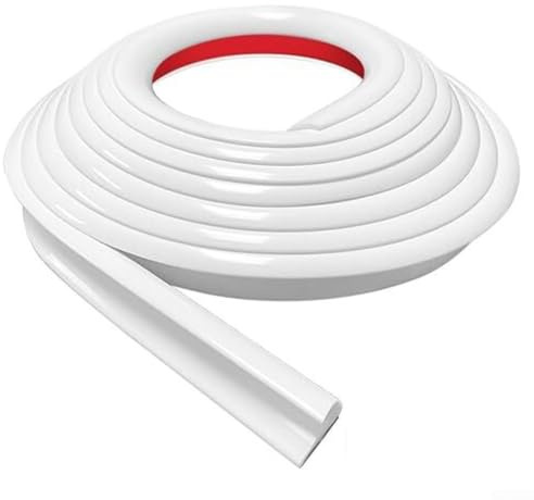 Grondaia in PVC da 30,5 cm per canalizzazione efficiente dell'acqua piovana e protezione dai danni (bianco)