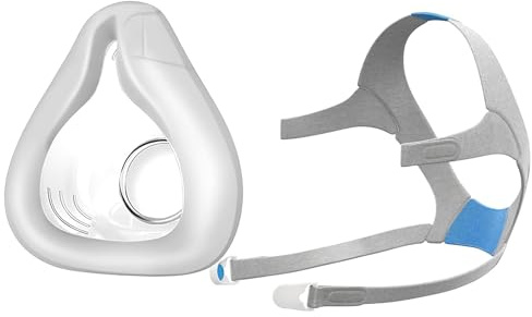 AirFit F20 Ersatzkissen, Kopfband & Magnetische Clips für ResMed AirFit F20 Maske | Enthält Kleines Kissen, Kopfband | Kompatibel mit AirFit F20 & AirTouch F20 (Kissengröße – Groß)