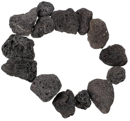 Mobestech Natural Volcanic Rock Ornament Small Lava Stones for Fish Tank Aquarium Decoration and Potted Plants Porous Breathable for Garden and Water Features