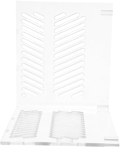 BESPORTBLE Rejilla Divisoria Acrílica para Acuario, Protector de Bomba Doble Orificio, Placa Aislante para Tanque de Peces, Divisor de Arena para Peceras Domésticas, Accesorio Filtro Acuario