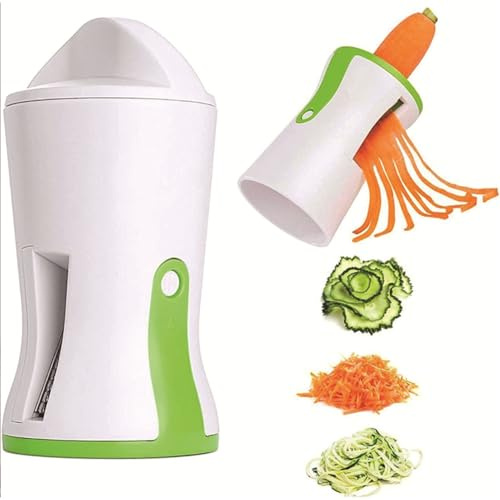 3 in 1 Spaghetti di Zucchine Attrezzo | Spiralizzatore di Verdure | Taglia Zucchine | Spiralizzatore per Zucchina Cetrioli | Tagliapasta per Verdure | Facile da Usare e Comodo da Pulire