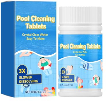 Pastilles Nettoyantes Piscine Mini Pastilles d’Entretien Piscine & Spa, Dissolution Progressive – pour Maintenance Régulière de l’Eau, Usage Domestique
