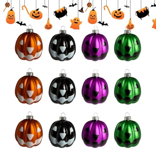 Halloween Dekorationsbollar Pumpa Färgglada Partyartiklar