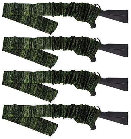 GUGULUZA Socken für Gewehre,Silikon Öl behandelt Knit Fabric Shotgun Gewehr Storage Gun Socke 132 cm