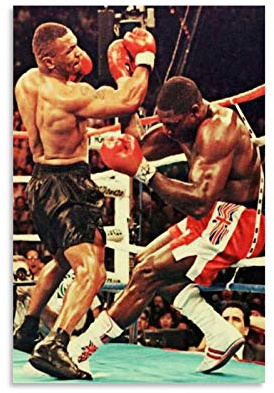 XFVS Mike Tyson Poster Poster dekorative Malerei Leinwand Wandkunst Wohnzimmer Poster Schlafzimmer Malerei 24x36inch(60x90cm)