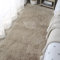 DALINA Textil Alfombra Decorativa de Pelo Largo Extra Suave -Alfombra Antideslizante para Salón Dormitorio Rectangular (50X120CM, Camello)