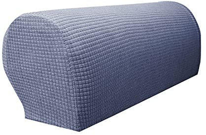 Xlabor Wasserdicht Armlehnenbezüge 2-er Set verstellbar Spandex rutschfest Armlehnenschoner Armkappen für Stuhl Sofa Sessel Couch DunkelGrau