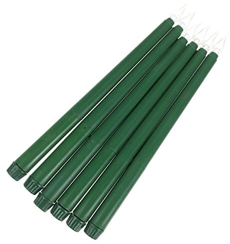 DOITOOL 6 Stücke Farbige Kerzenlichter Fernbedienung Grüne Kerze LED