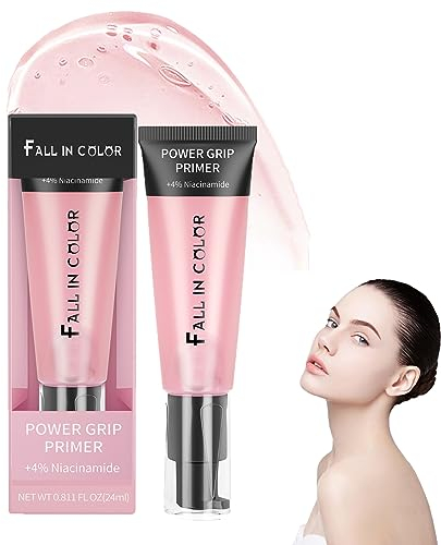 Base Gel Trucco Per Pori Invisibili,Primer Viso A Base Di Gel E Idratante,Power Grip Primer,Primer Viso Idratante A Base Di Gel Con Acido Ialuronico,Gel-Based Hydrating Face Primer (Rosa)
