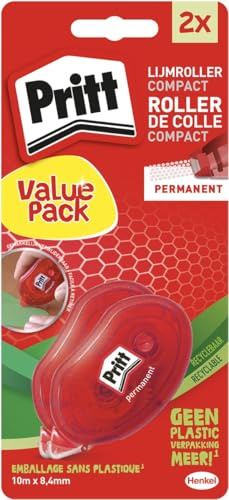 Kleberrolle Pritt Compact Permanent 2. Halbzeitpreis auf Blister | 10 Stück