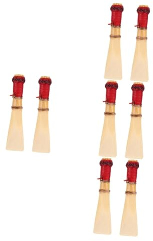 ibasenice 8stücke Handgefertigte Bassonrohre Naturmaterialien Professionelles Design Für Bassonspieler Kompakte Für Einfachen Transport Und Langlebigen