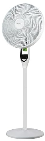 Be Cool Ventilatore da pavimento e da tavolo con repellente per zanzare BC40STMOSQ - Ventilatore flessibile (2 in 1), Ø 43 cm, 55 Watt, funzione girevole, 4 velocità, modalità ECO, timer 8 ore,