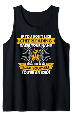 Heben Sie Ihre Hand, schlagen Sie sich selbst - Hobby Funny Cheerleading Tank Top