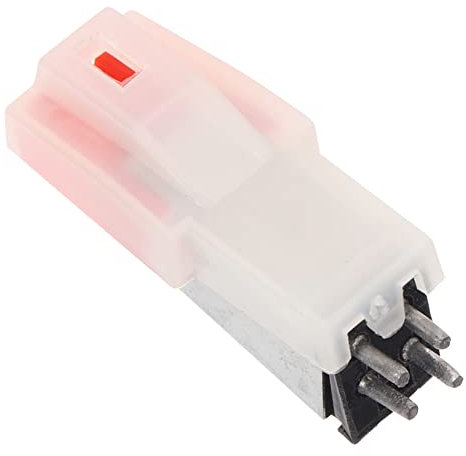 Hoement Puntina Di Ricambio Per Giradischi Vinile Stylus Magnetica Mobile Per Fonografo Compatibile Con Testina Giradischi Ate Leggera e Durevole Installazione Facile Sostituzione Per Musi