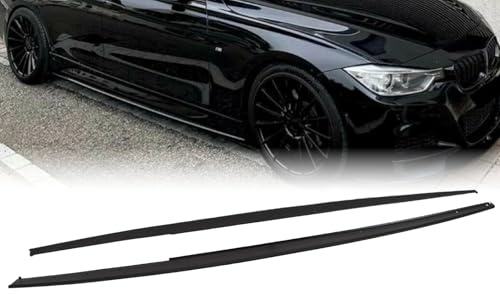MpTuned F30 F31 Bas de Caisse latéraux Noir Brillant pour Série 3 F30 F31 2011-2019 318i 320i 330i 335i 340i 318d 320d 330d 335d