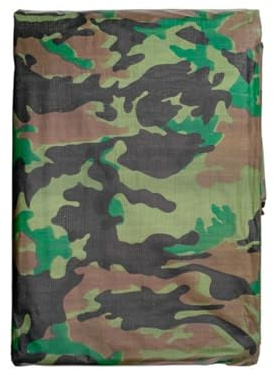 5x5m Camouflage Tarpaulin - 90gsm Heavy Duty Tarp Sheet Cover - 16.40ft x 16.40ft Waterproof Multi-Use Sheet with Eyelets for Garden, Caravan, Camping, Ground Cover……