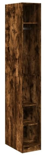 vidaXL Garderob rökfärgad ek 30x50x200 cm konstruerat trä