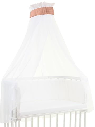 babybay Himmel Waffelpiqué mit Band passend für alle Modelle bis 96 cm Länge, apricot rosé