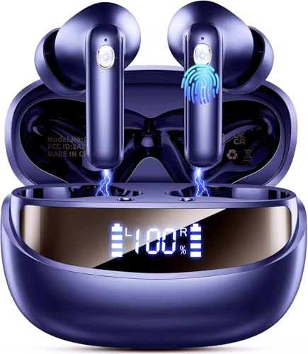 Nerunsa Auriculares Inalambricos Bluetooth, IP7 Impermeable