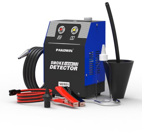 Pakowin Automatischer EVAP-Vakuumrauchprüfer für Fahrzeuge – 12V DC Diagnosegerät mit Eingebauter Luftpumpe zur Prüfung von Fahrzeugrohrleitungen
