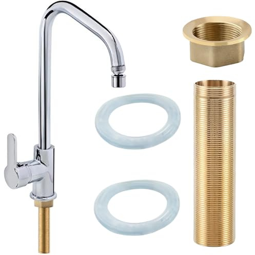 BOULESENM 1 Set Wasserhahn Verlängerung,Kontermutter Kit Verlängerung,Faucet Extender,Wasserhahn Schlauch Verlängérung,Wasserhahnverlängerung mit Gewinderohr für Einbau von Wasserhähne
