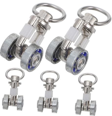 Paquete de 10 accesorios de cortina – rodillos silenciosos y ganchos para persianas enrollables, cortinas de ducha, anillos de metal, deslizadores y varillas