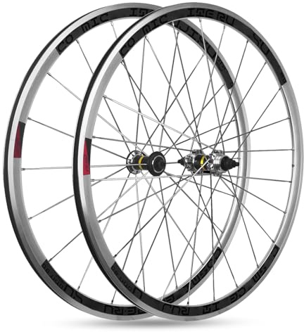 SXSHEYS 700C Fixie-Bike-Laufradsatz, 30/40/50 mm Felgenhöhe, Aluminiumlegierung, Vorder- und Hinterräder 100/120 mm, Felgenhöhe, C/V-Brake-Lagernaben für Rennräder