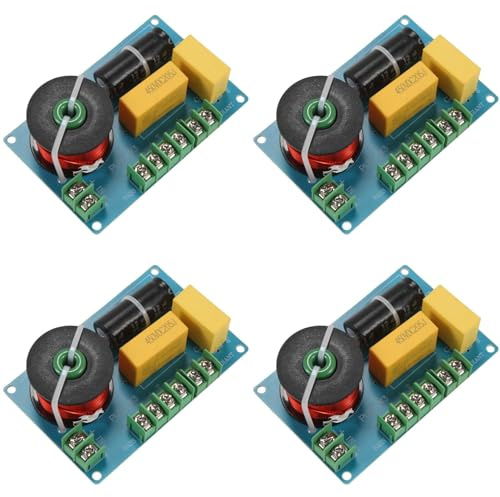 Zolynx 4X Divisor de Frecuencia de Altavoz Alto de 3 Vías de 200 W, Placa de Circuito de Filtro Divisor de Audio para Cruce de Altavoz de Bricolaje de Cine en Casa