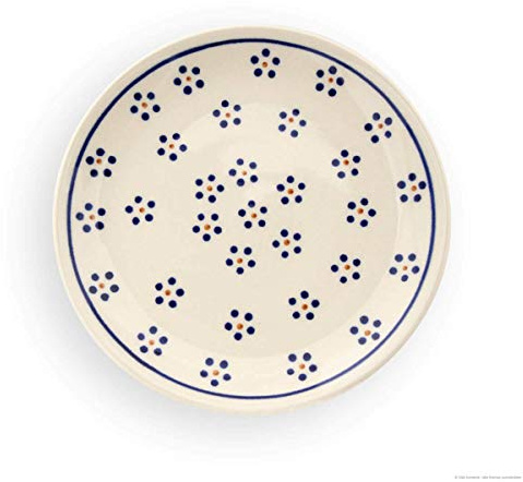 Original Bunzlauer Keramik flacher Teller (Frühstücksteller) Ø19,5cm im Dekor 1