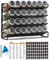 SpaceAid 4 Tier Spice Rack Organizer with 28 Spice Jars, 386 Spice Labels, Chalk Marker and Funnel Set for Cabinet, Countertop, Pantry, Cupboard or Door & Wall Mount