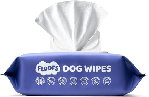 Floofs Dog Wipes for Sensitive Skin and Allergies, Cat and Puppy Wipes