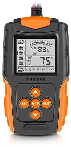 Simpls Tragbarer Autobatterietester 12V 24V Motorrad Digitaler Batterieanalysator zum Testen Von Blei-Säure-Batterien