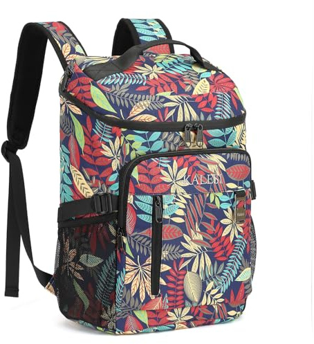 Kalesi Kühlrucksack 36 Dosen Leichter Isolierter Rucksack Kühler Auslaufsicher Reise Camping Mittagessen Rucksack Outdoor Besteck Rucksack für Damen und Herren