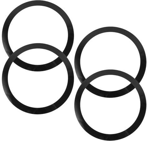 VANZACK 4 piezas Kit de Accesorios de Batería con Silenciadores Flexibles para Práctica Anillos Amortiguadores de Sonido para Acústico Duraderos y Fáciles de Instalar