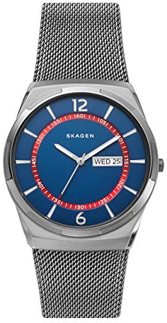 SKAGEN Herren Analog Quarz Uhr mit Edelstahl Armband SKW6503