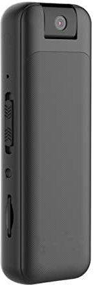 LERORA Fotocamera Vlog d'azione Mini videocamera Full HD 1080P Micro Body Camcorder Night Vision DV Videoregistratore vocale con 180 Len Rotante Fotocamera più Piccola(128GB)