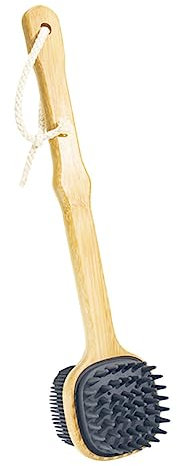 minkissy Spazzola in Silicone Manico Per Schiena Spazzola Da Doccia Portatile Per Corpo Per Pulizia Del Corpo