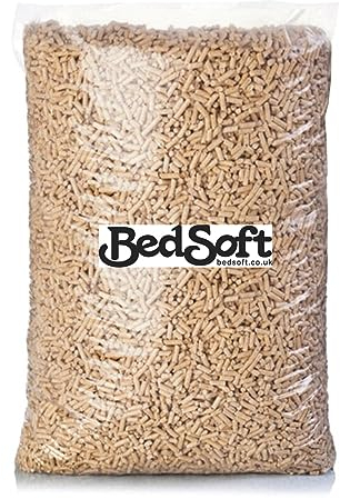 Bedsoft Wood Pellets Super Absorbant Bedding, 15KG Bag, Perfect for Horses or as Cat Litter, 30 Litres