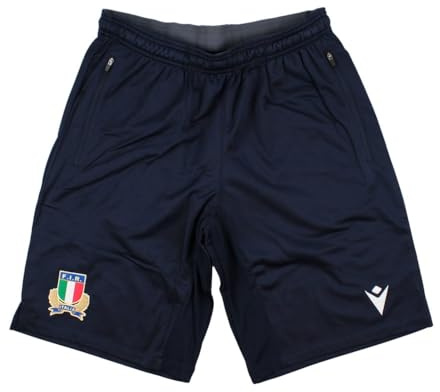 Macron 2023-2024 Italy Rugby Bermuda Shorts (Navy)