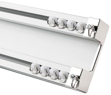 Heavy Duty Double Ceiling Curtain Track, Aluminium Curtain Rail System